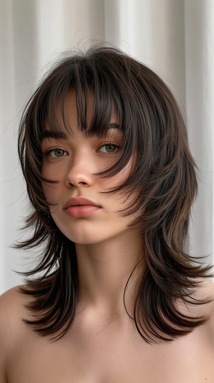 15 Amazing Wolf Cuts With Curtain Bangs To Try Now