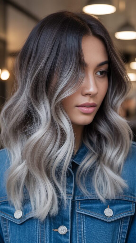 15 Trendy Hairstyles With Silver Highlights That Charm The Looks