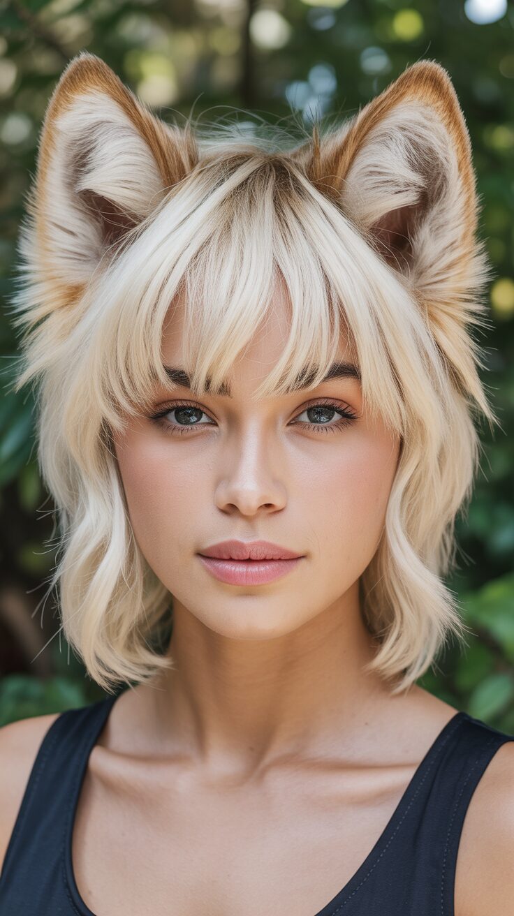 15 Stunning Blonde Wolf Cuts With Bangs For Your Inspiration