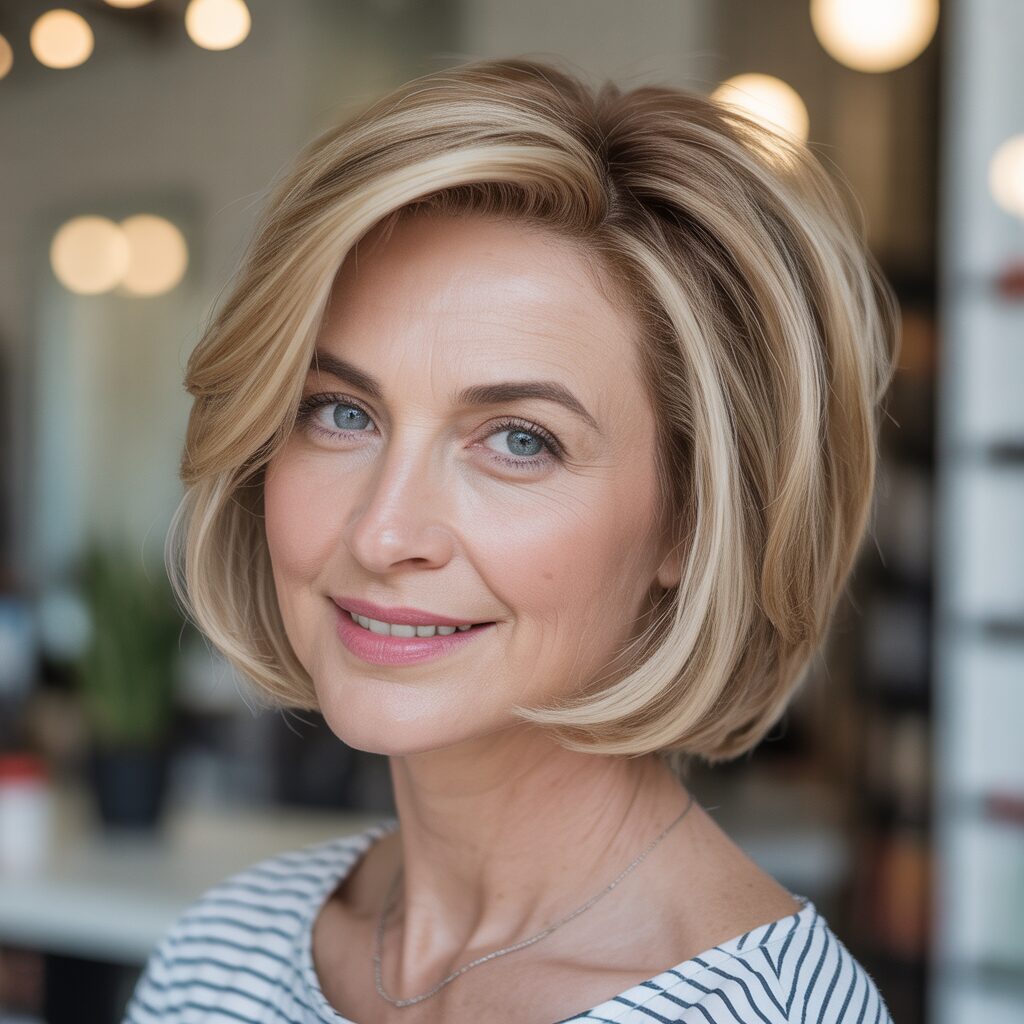 15 Layered Bob Hairstyles for Women Over 60 That Add Volume and Timeless Style