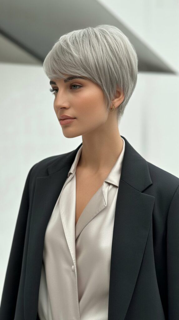 10 Modern Short Silver Hair Ideas That Looks Trendy To Try