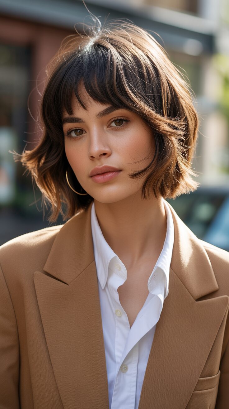 15 Short Wolf Cuts With Curtain Bangs With Perfect Combinations To Try